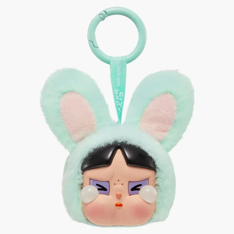 Pop Mart CRYBABY x Powerpuff Girls Series : Bunny Buttercup Vinyl Face Plush