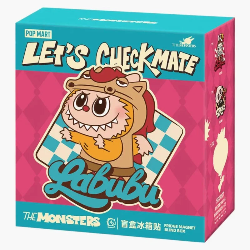 Pop Mart Labubu The Monsters Let's Checkmate Series : Fridge Magnet Single Blind Box