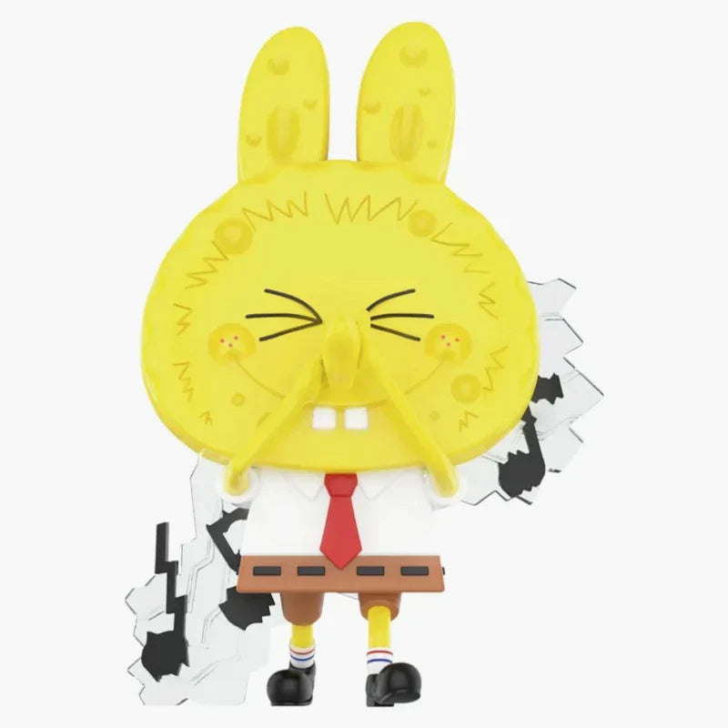 Pop Mart Labubu The Monsters SpongeBob Series : Nose Flute Figure