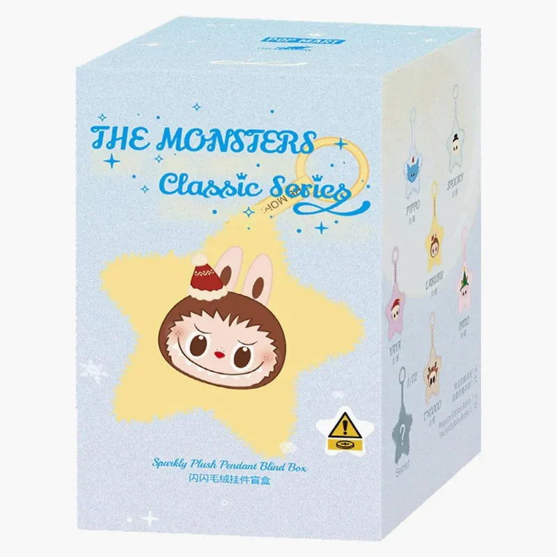 Pop Mart Labubu The Monsters Classic Series : Sparkly Plush Pendant Single Blind Box